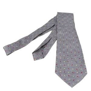  подлинный товар хорошая вещь # BVLGARY # галстук / серый / бежевый / красный / Италия производства /357502