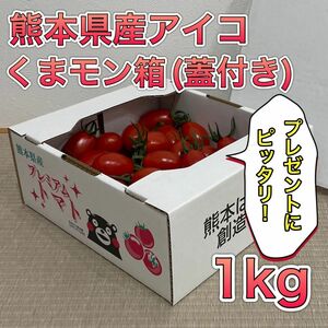 熊本県産ミニトマト アイコ くまモン箱 1kg