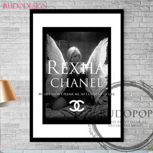 A3 size frame ending [Bebe Rexha / Bb *reksa brand oma-ju art poster Chanel ]