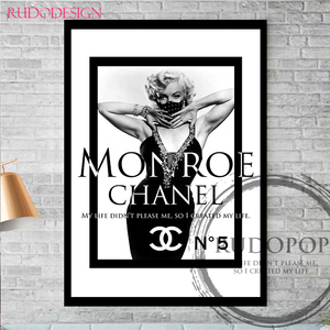 A3 size frame ending [ Marilyn * Monroe brand oma-ju art poster Chanel ]#3