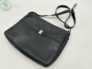 2405600217　▲ Salvatore Ferragamo フェラガモ ショルダーバッグ 斜め掛け レディース 鞄 ブラック 黒 中古