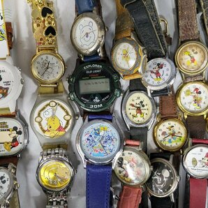 2405600933 ◎ Disney ディズニー 時計 まとめ売り 約4kg分 100点以上 腕時計 ミッキー ミニー ドナルド プー キノピオ 他 中古 ジャンクの画像5