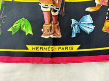 2405601954　▲ HERMES エルメス カレ 90 KACHINAS カチナ ホピ族 シルク 民族 小物 スカーフ ファッション 中古_画像4