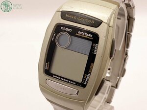 2404604914　△ CASIO カシオ 腕時計 FKT-301 ウェーブセプター データバンク デジタル文字盤 メンズ 電波ソーラー 純正ベルト 中古