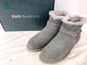 2405600701　▽ EMU Australia エミュ オーストラリア ムートンブーツ グレー系 冬物 中古 現状品 女性