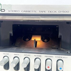 2405600610 ■ Lo-D 日立 D-500 ステレオカセットデッキ 通電確認済み 再生不可 ジャンク オーディオ機器の画像4