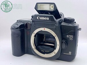 2405601310　●Canon EOS 55 キヤノン イオス ボディのみ ブラック 黒 フィルムカメラ 一眼レフ 通電確認済み 中古