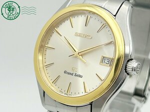 2405601153　 ◇ 1円～! GRAND SEIKO GS グランドセイコー 9F62-0A20 18KT SS メダリオン ゴールド デイト メンズ QUARTZ QZ 腕時計 中古