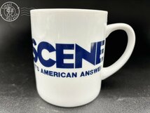 2405601593　▲ SCENE IT'S AMERICAN ANSWER オリジナル マグカップ コップ ホワイト ネイビー 中古 箱付き_画像3