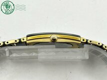 22404603026　◇ 1円～! RADO ラドー jubile ジュビリー 160.0281.3N 黒文字盤 ストーン 4P デイト スクエア メンズ QUARTZ QZ 腕時計_画像4