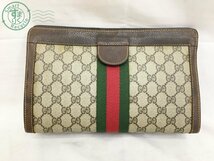 2405601847　＊ GUCCI グッチ 37 014 2125 セカンドバッグ レザー ベージュ系 クラッチバッグ メンズ レディース 中古_画像2