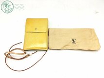 2405601827　 ☆ LOUIS VUITTON ルイヴィトン M91072 TH0040 ３つ折り財布 ヴェルニ ウォーカー イエロー レディース ブランド 中古_画像1