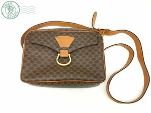 2405601893 * CELINE Celine сумка на плечо наклонный .. сумка Macadam рисунок кожа Brown женский бренд б/у 