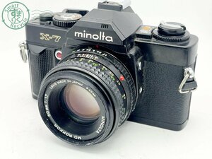 2405602180　■ Minolta ミノルタ X-7 一眼レフフィルムカメラ MD ROKKOR 50㎜ 1:1.7 空シャッター不可 カメラ