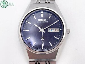 2405602300　＃ SEIKO セイコー KING QUARTZ キングクォーツ 0853-8040 デイデイト 腕時計 黒文字盤 ブラック ヴィンテージ 中古