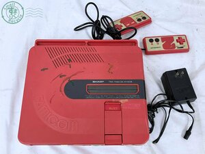 2405602492　★ SHARP TWIN FAMICOM AN-500R シャープ ツインファミコン 赤 レッド ジャンク レトロ ゲーム