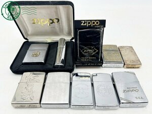 2405602973　◇ 1円～! ZIPPO zippo ジッポー ジッポ ライター 9点 まとめ売り シルバー ゴールド 喫煙グッズ 着火未確認 ジャンク 中古