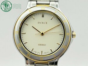 2405602777 * SEIKO Seiko Dolce Dolce 5E31-6B80 ivory face Gold men's quartz QUARTZ QZ wristwatch used 