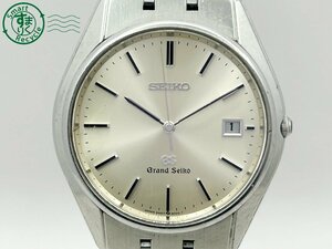 2405602819　◇1円～! GRAND SEIKO GS グランドセイコー 9587-8000 シルバー デイト 刻印有り ベルト破損 メンズ QUARTZ QZ 腕時計 中古