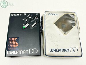 2405602946 ^ SONY Sony WALKMAN DD Walkman WM-DD stereo cassette player black used electrification possibility Junk storage sack 
