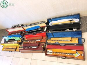 2405603000　▽ 【直接引取(来店取引)限定】 大正琴 10点以上 まとめ SUZUKI HARP ソプラノ アルト 特製 松 蘭 和楽器 弦楽器 現状品 中古