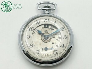 2405603692　◇ ELGIN エルジン 懐中時計 スケルトン スモセコ 手巻き 15石 シルバー スケルトン 時計 中古