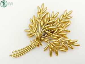 2405604552 ^ KENZO Kenzo брошь leaf серия дизайн Gold примерно 10.0cm× примерно 7.0cm аксессуары женский б/у утиль 