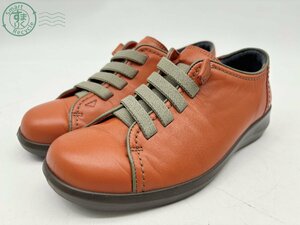 2405604665 ^ ACHILLES Achilles sneakers 0910 6802 22.5cm lady's orange leather shoes shoes used 