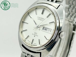 2405604986　◇ SEIKO セイコー LM ロードマチック 5606-7151 AT 自動巻き 23石 白文字盤 シルバー デイデイト メンズ 腕時計 中古