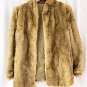 2405600611 ▽ SAGA MINK サガミンク 毛皮コート ブラック系 サイズ 13 冬物 衣類 レディース ヴィンテージ 古着 中古の画像1