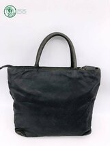 2405601879　 ▽ PRADA プラダ ハンドバッグ ナイロン ブラック系 B6245 レディース トートバッグ 三角プレート 中古 ジャンク_画像2