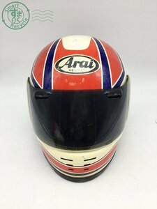 2405602187　＊ Arai アライ ヘルメット フルフェイス バイク用品 自動二輪 ホワイト レッド サイズ不明 Zan NECCS 中古