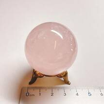 【E9332】ローズクォーツ＊球＊38㎜＊スフィア＊Rose quartz＊天然石＊パワーストーン＊クリスタルワールド_画像7