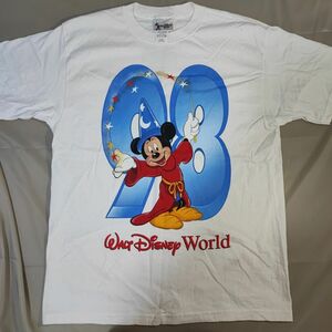 USA製 Disney world ディズニーワールド ファンタジア　Tシャツ 半袖Tシャツ 白 Tシャツ L 古着