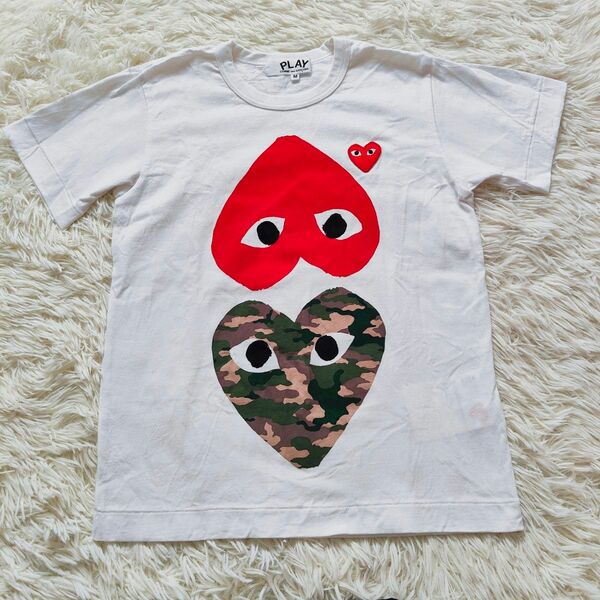 PLAY COMME des GARCONS Tシャツ 刺繍 ワッペン
