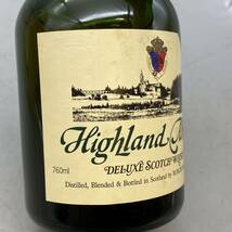 【酒G-2】 Highland Abbey 12年 ハイランドアビー デラックス スコッチウィスキー 760ml 43% 未開栓_画像7