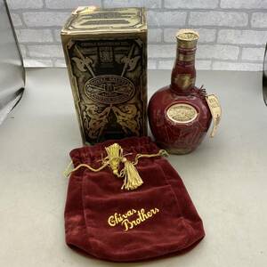 【酒G-11】 ROYAL SALUTE 21年 ロイヤルサルート 赤 陶器ボトル スコッチウイスキー 箱 巾着付き 700ml 40% 未開栓