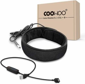 【改良バージョン】COOWOO 結露 防止 レンズ ヒーター 夜露 除去 USB ウォーマー 3段階調節 温度コントローラ 美品