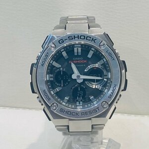 CASIO Casio G-SHOCKji- shock G-STEELji- steel GST-W110D-1A wristwatch tough solar radio wave solar hole teji[ judgment head office ]