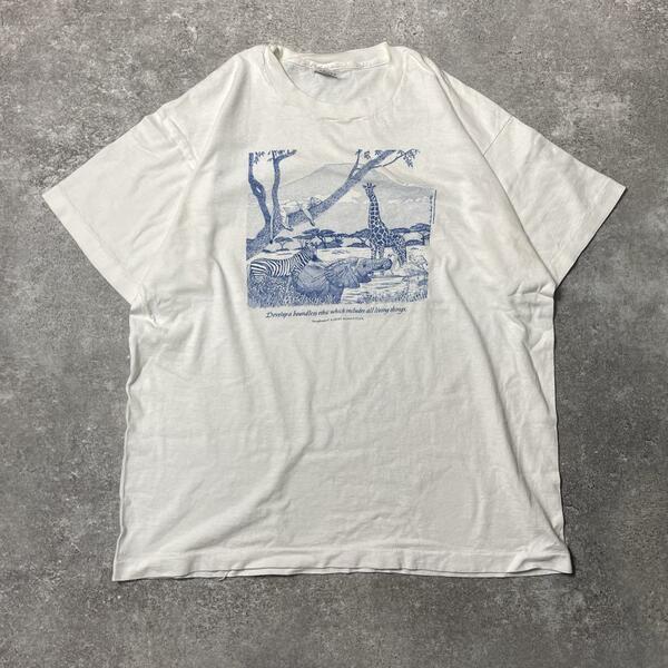 90s USA製 アニマル 動物保護T vintage T-shirts