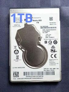 1TB HDD ★ ST1000LM035-1RK172：1000GB ★Seagate 2.5インチ★ ポータブルHDD 最適