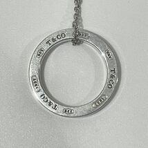 中古B/標準 TIFFANY&Co. ティファニー シルバー925 ネックレス 1837 サークル リング レディース 20460382_画像3