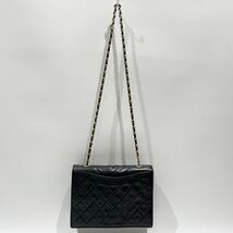 中古AB/使用感小 CHANEL シャネル ショルダーバッグ ヴィンテージ マトラッセ ココマーク スクエア型 チェーン レディース 20463927_画像6