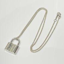 中古AB/使用感小 TIFFANY&Co. ティファニー シルバー925 ネックレス 1837 カデナ ミニチャームロック レディース シルバー 20460553_画像4