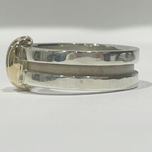 中古B/標準 TIFFANY&Co. ティファニー シルバー925 K18YG リング・指輪 14号 グルーブド ウィズ 3ロウ コンビ ヴィンテージ 20462338_画像2