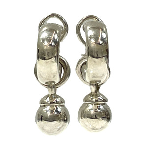  used B/ standard TIFFANY&Co. Tiffany silver 925 earrings hoop ball charm lady's silver 20460394
