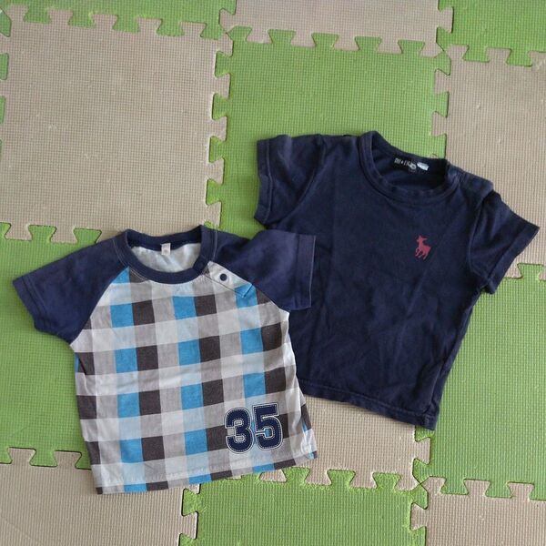 半袖 Tシャツ 80cm 95cm 2枚セット