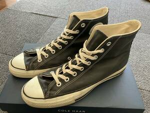 コンバース　converse made in USA ALL STAR HI 18438 BLACK GLOVE LEATHER UK10(29.0センチ）オールスター　ブラックレザー