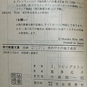 【初版】アドベンチャーゲームブック 6死のワナの地下迷宮 I リビングストン 社会思想社 の画像4