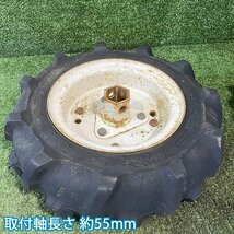 B5s241021 オーツタイヤ 3.50-7 2PR 左右セット ■六角軸 農機具部品 パーツ 管理機用 OHTSU_画像6